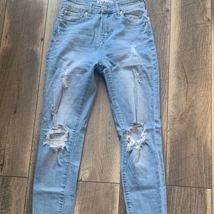 almost new light blue jeans